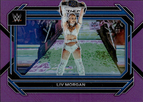2023 Liv Morgan Panini Prizm WWE PURPLE 109/149 #15 Friday Night Smackdown