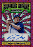 2024 Trey Yesavage Leaf Baseball Nation PINK SHIMMER BONUS BABY ROOKIE AUTO 5/6 AUTOGRAPH RC #BA-TY1 Toronto Blue Jays