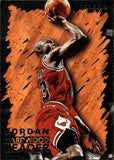 1996-97 Michael Jordan Fleer HARDWOOD LEADER #123 Chicago Bulls HOF 3