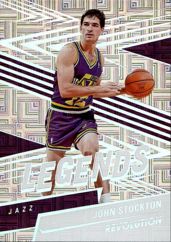 2024-25 John Stockton Panini Revolution LEGENDS LEVELS 06/25 #154 Utah Jazz HOF
