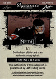 2025 Dominik Hasek Leaf Metal Signature Series CLASSIC ART AUTO 1/1 ONE OF ONE AUTOGRAPH #SS-DH1 Buffalo Sabres HOF