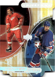 1999-00 Wayne Gretzky Gordie Howe Upper Deck Ovation CENTER STAGE DIE CUT #CS30 New York Rangers Detroit Red Wings HOF