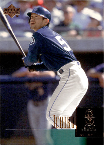 2001 Ichiro Suzuki Upper Deck STAR ROOKIE RC #271 Seattle Mariners