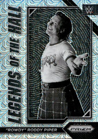 2023 "Rowdy" Roddy Piper Panini Prizm WWE LEGENDS OF THE HALL MOJO 12/25 SP #8 WWE Legend