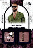 2025 Seth "Freakin" Rollins Topps Royalty WWE REGALIA RELICS PURPLE FOIL DUAL SHIRT 19/50 RELIC #RR-22 Monday Night Raw