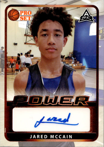 2022 Jared McCain Leaf Pro Set POWER ARC ROOKIE AUTO Philadelphia 76ers #BA-JMC