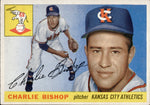 1955 Charlie Bishop Topps #96 Kansas City Athletics BV $25