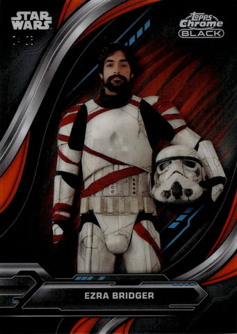 2024 Ezra Bridger Topps Chrome Black ORANGE REFRACTOR 4/25 #9