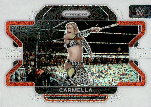 2022 Carmella Panini Prizm WWE WHITE SPARKLE #59 Monday Night Raw 1
