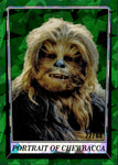 2023 Portrait of Chewbacca Topps Chrome Star Wars Sapphire Edition GREEN 22/60 #219 Return of the Jedi