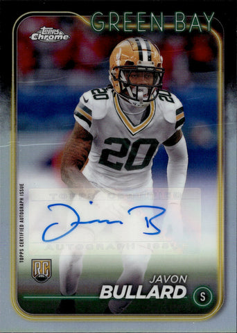 2024 Javon Bullard Topps Chrome ROOKIE AUTO Green Bay Packers #RJ-JBU