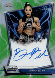 2026 Bianca Belair Topps Chrome WWE GREEN REFRACTOR BLUE BRAND AUTO 92/99 AUTOGRAPH #BBA-BB Friday Night Smackdown