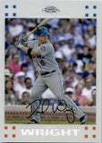 2007 David Wright Topps Chrome WHITE REFRACTOR 404/660 #107 New York Mets