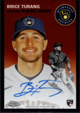 2023 Brice Turang Topps Chrome Platinum Anniversary ROOKIE AUTO AUTOGRAPH #CPA-BT Milwaukee Brewers