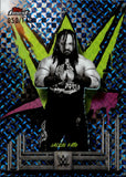 2025 Jacob Fatu Topps Finest WWE BLUE CHECKERBOARD REFRACTOR 050/149 #96 Friday Night Smackdown