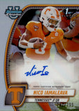 2024 Nico Iamaleava Bowman University Chrome 1ST BOWMAN ROOKIE REFRACTOR AUTO 242/299 AUTOGRAPH RC #PA-NIA UCLA Bruins
