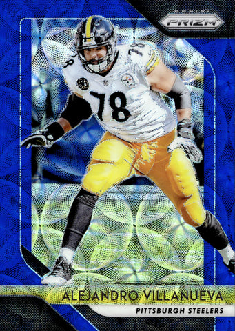 2018 Alejandro Villanueva Panini Prizm BLUE SCOPE 06/99 #37 Pittsburgh Steelers