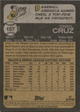 2022 Oneil Cruz Topps Heritage SP IMAGE VARIATION ROOKIE RC #157 Pittsburgh Pirates