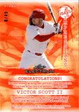 2024 Victor Scott II Leaf Electrum INKED IMPRESSIONS ROOKIE AUTO 8/49 St. Louis Cardinals #II-VS1