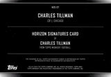2024 Charles Tillman Topps Midnight BLUE HORIZON AUTO 25/25 AUTOGRAPH #HZS-CT Chicago Bears