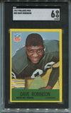 1967 Dave Robinson Philadelphia SGC 6 #80 Green Bay Packers 0589