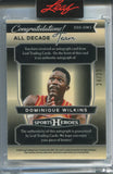 2025 Dominique Wilkins Leaf Sports Heroes ALL DECADE TEAM CRACKED ICE AUTO 34/25 AUTOGRAPH #D80A-DW1 Atlanta Hawks HOF