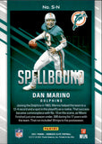 2021 Dan Marino Donruss Elite BLUE SPELLBOUND LETTER "N" 01/10 #S-N Miami Dolphins HOF