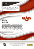 2023 Rhea Ripley Panini Immacualte WWE 55/75 #60 Monday Night Raw