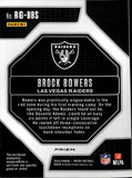 2024 Brock Bowers Panini Prizm ROOKIE GEAR NEON GREEN PULSAR JERSEY Las Vegas Raiders #RG-BBS