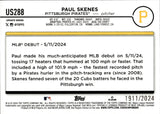 2024 Paul Skenes Topps Update Series GOLD BORDER ROOKIE 1911/2024 RC #US288 Pittsburgh Pirates
