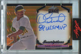 2025 Dave Stewart Leaf Metal INSCRIPTIONS AUTO "1989 WS MVP" 21/100 Oakland Athletics #MHI-DS1