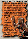 1996-97 Michael Jordan Fleer HARDWOOD LEADER #123 Chicago Bulls HOF 3