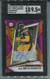 2021 JuJu Smith-Schuster Panini Rookies & Stars PURPLE FOIL AUTO 06/10 AUTOGRAPH SGC 9.5/10 #23 Pittsburgh Steelers 3148