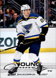 2025-26 Jimmy Snuggerud Upper Deck Series 1 ROOKIE YOUNG GUNS RC #207 St. Louis Blues 3
