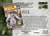 2024 Hulk Upper Deck Marvel Masterpieces '92 Platinum #32 FIRST COVER APPEARANCE RAINBOW