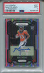 2023 Marvin Mims Panini Prizm ROOKIE REFRACTOR AUTO AUTOGRAPH RC PSA 9 #327 Denver Broncos 5708