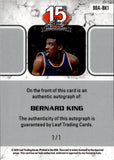 2025 Bernard King Leaf 15th Anniversary National Convention 1990 LEAF GREEN SPARKLES AUTO 1/1 ONE OF ONE AUTOGRAPH #90A-BK1 New York Knicks