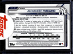 2021 Alexander Vizcaino Bowman Chrome 1ST BOWMAN REFRACTOR AUTO 053/499 AUTOGRAPH #CPA-AV New York Yankees