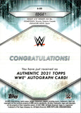 2021 Edge Topps WWE GREEN AUTO 62/99 AUTOGRAPH #A-ED WWE Legend