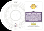 2021-22 Kareem Abdul-Jabbar Panini Crown Royale RED TEST OF TIME 34/49 DIE CUT #9 Los Angeles Lakers HOF