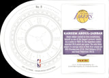 2021-22 Kareem Abdul-Jabbar Panini Crown Royale RED TEST OF TIME 34/49 DIE CUT #9 Los Angeles Lakers HOF