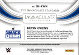 2023 Kevin Owens Relic Panini Immaculate Collection WWE The Immaculate Standard 98/99 #IM-KWN Friday Night Smackdown