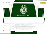2019-20 Brook Lopez Panini National Treasures TREMENDOUS TREASURES JERSEY 21/99 Milwaukee Bucks #TTR-BLP