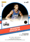 2021-22 Brandon Boston Jr. Panini Donruss SIGNATURE SERIES ROOKIE AUTO AUTOGRAPH RC #SS-BBJ Los Angeles Clippers