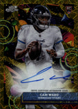 2025 Cam Ward Topps Cosmic Chrome GOLD LAZER AUTO JERSEY NUMBER 01/50 AUTOGRAPH #CCA-CW Tennessee Titans