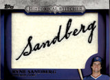 2012 Ryne Sandberg Topps Series 1 HISTORICAL STITCHES PATCH Chicago Cubs #HS-RS