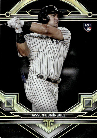 2024 Jasson Dominguez Topps Triple Threads ROOKIE BLACK 47/50 RC #29 New York Yankees