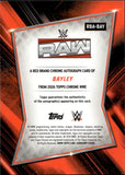 2026 Bayley Topps Chrome WWE ORANGE GEOMETRIC RED BRAND AUTO 14/25 AUTOGRAPH #RBA-BAY Monday Night Raw