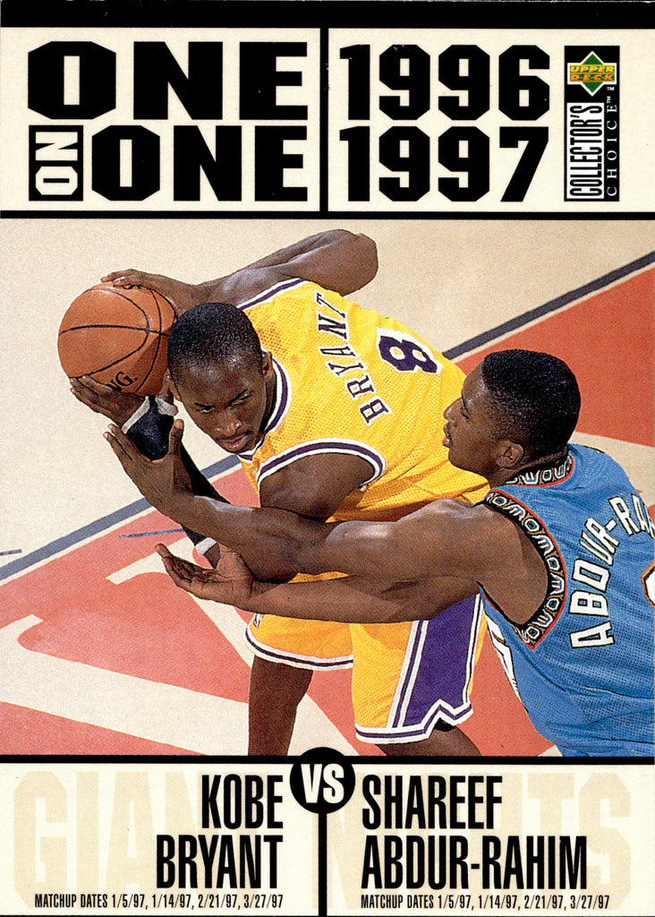 Kobe Bryant Rookie Card 1996-97 Upper Deck Rookie Exlusives