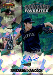 2020 Emerson Hancock Bowman's Best FRANCHISE FAVORITES ATOMIC REFRACTOR AUTO 19/25 AUTOGRAPH #FFA-EH Seattle Mariners